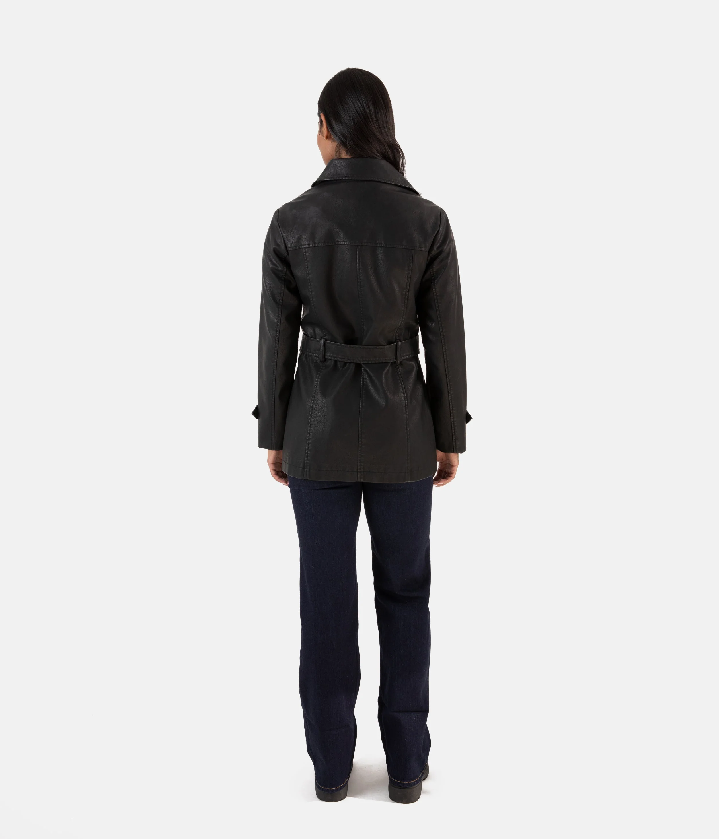 BRIA Women’s Vegan Leather Jacket - Image 5