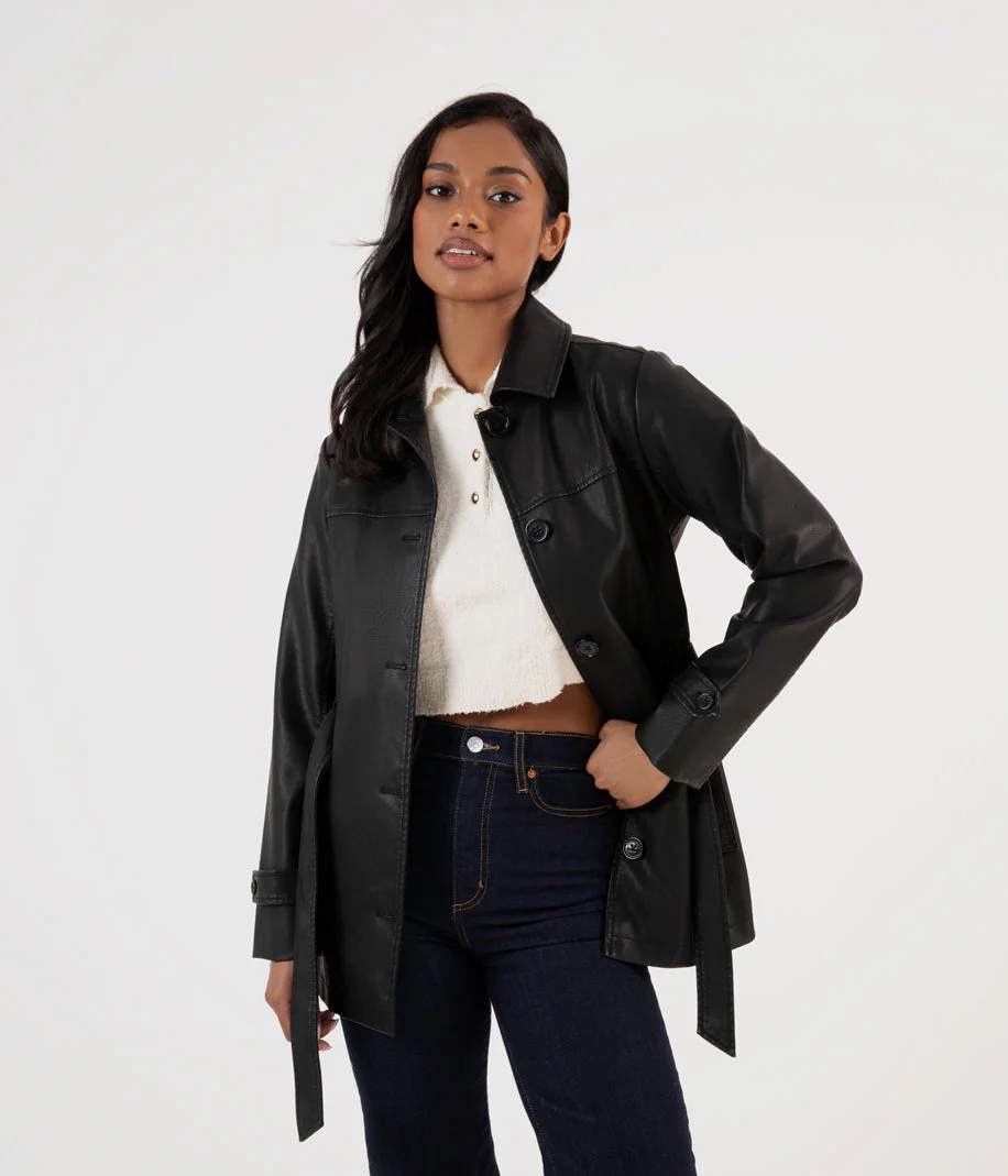BRIA Women’s Vegan Leather Jacket - Image 6