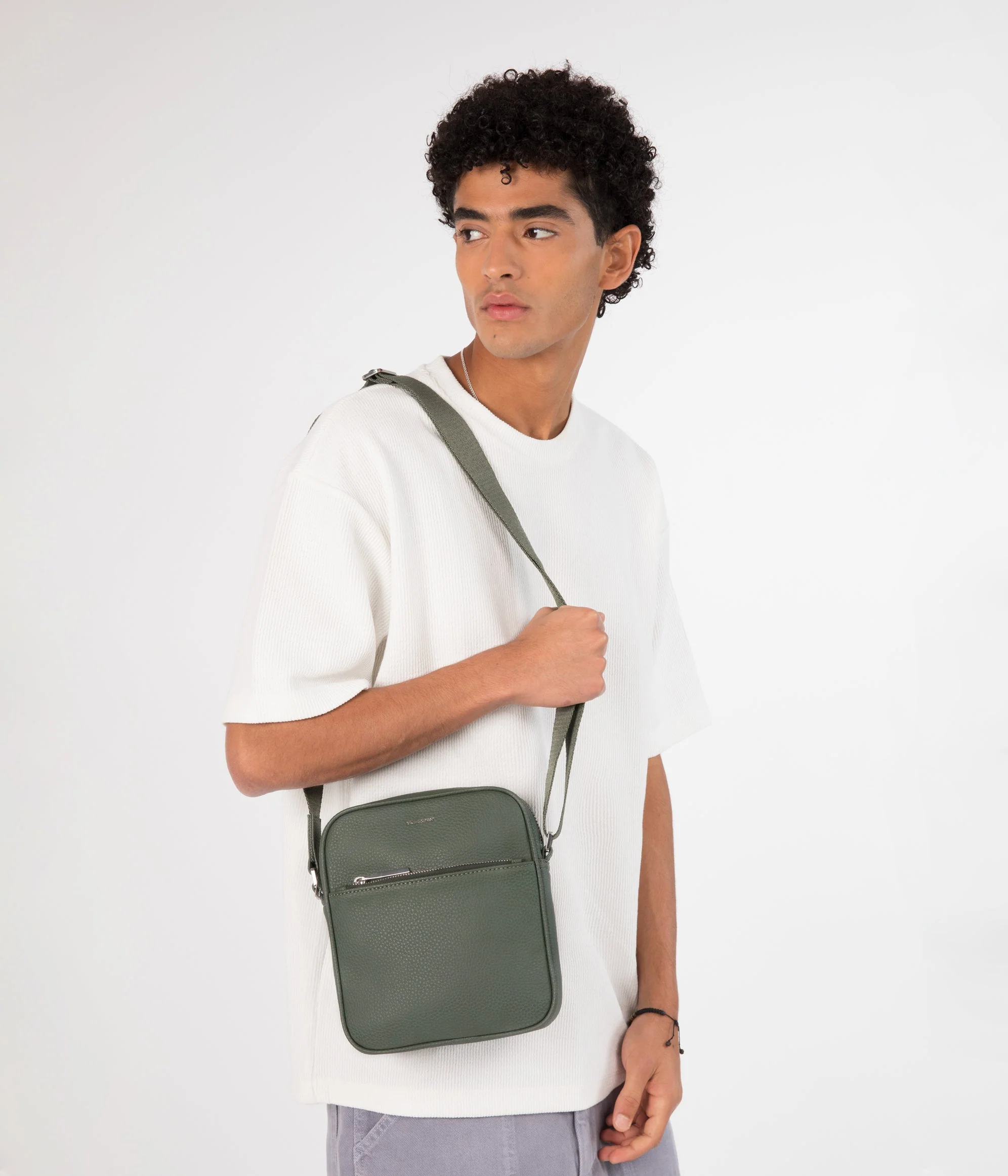 COEN MINI Small Vegan Crossbody Bag - Purity - Image 17