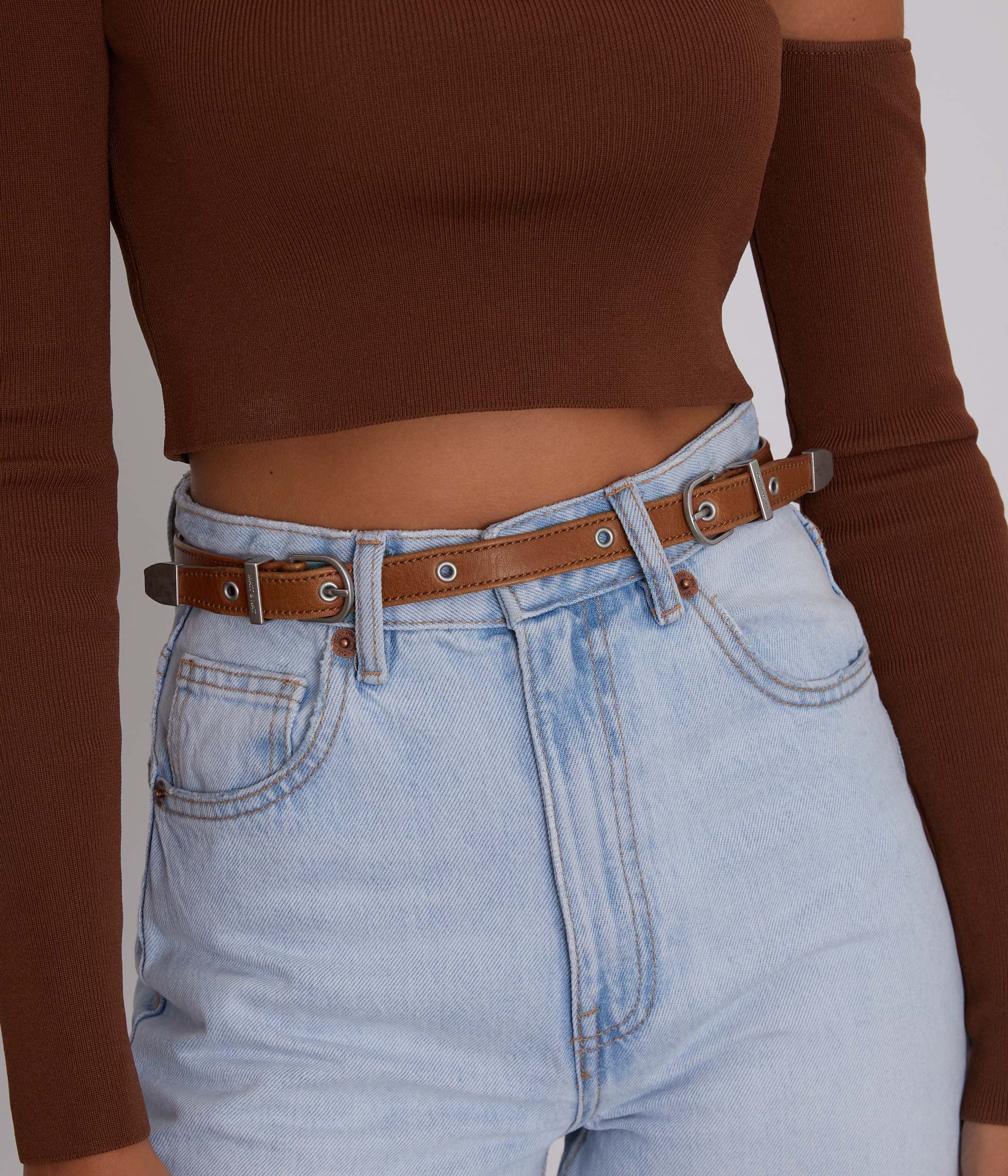 DOLLY Women's Vegan Skinny Belt - Image 4