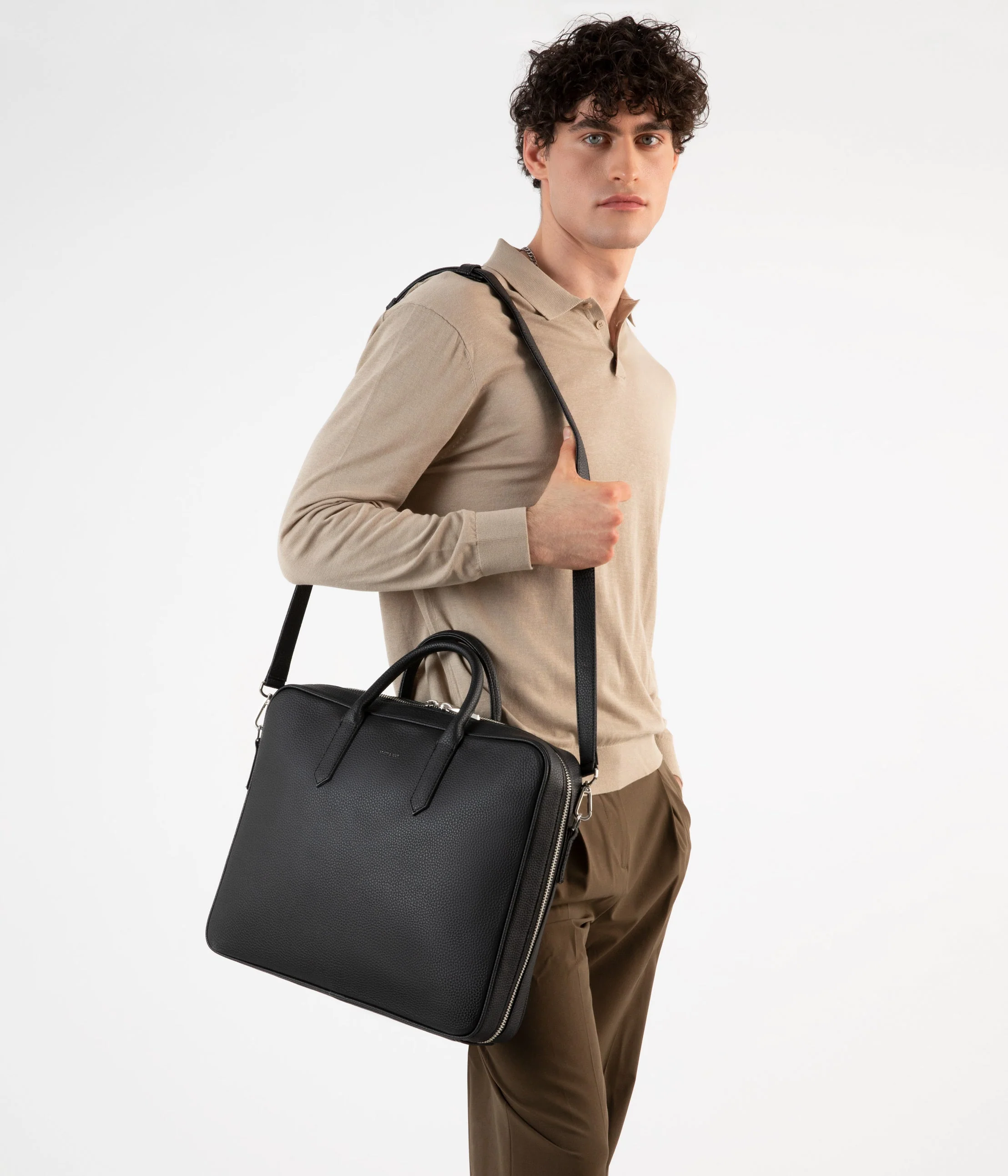 ELON Vegan Briefcase - Purity - Image 13