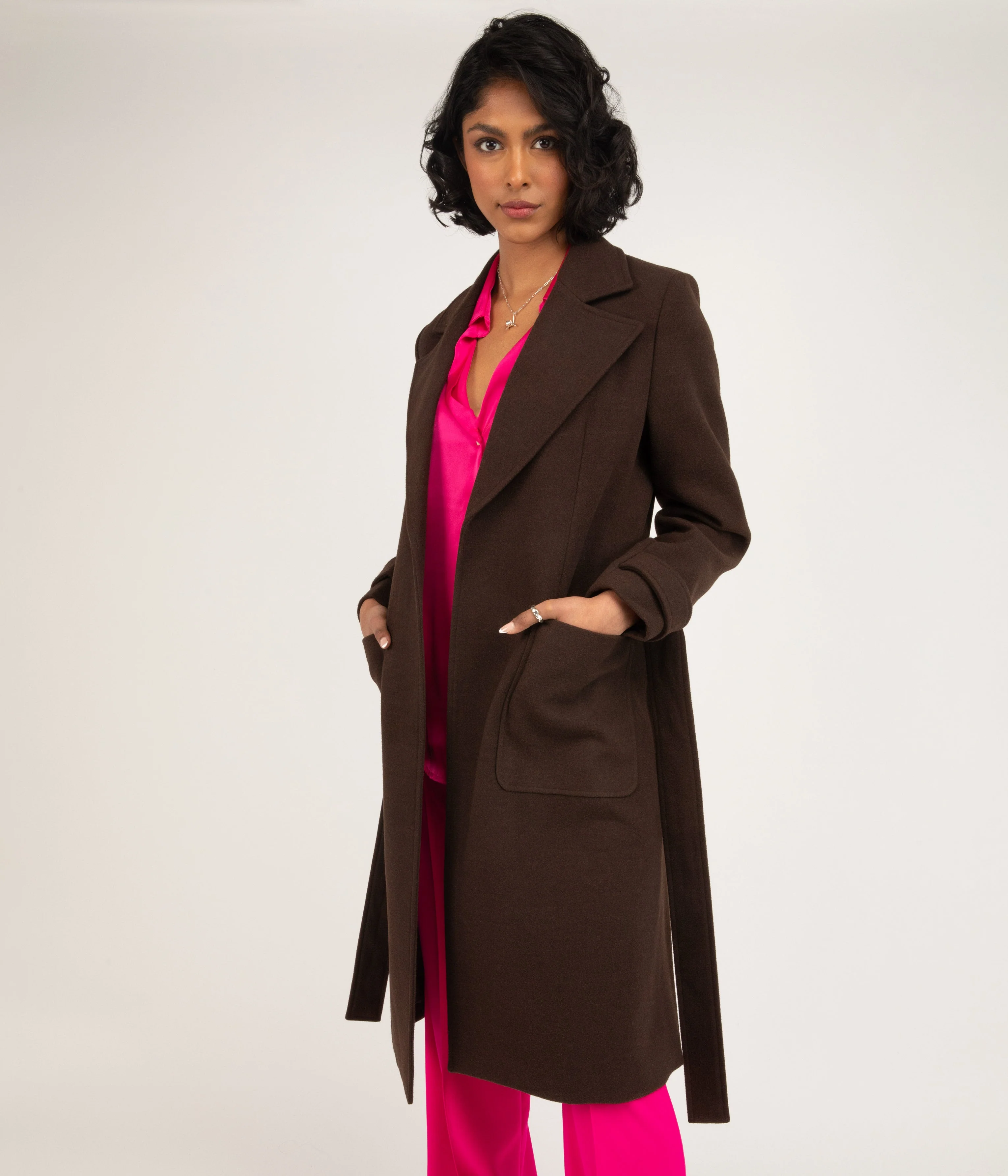 EVIE Women's Vegan Wool Coat - Image 5