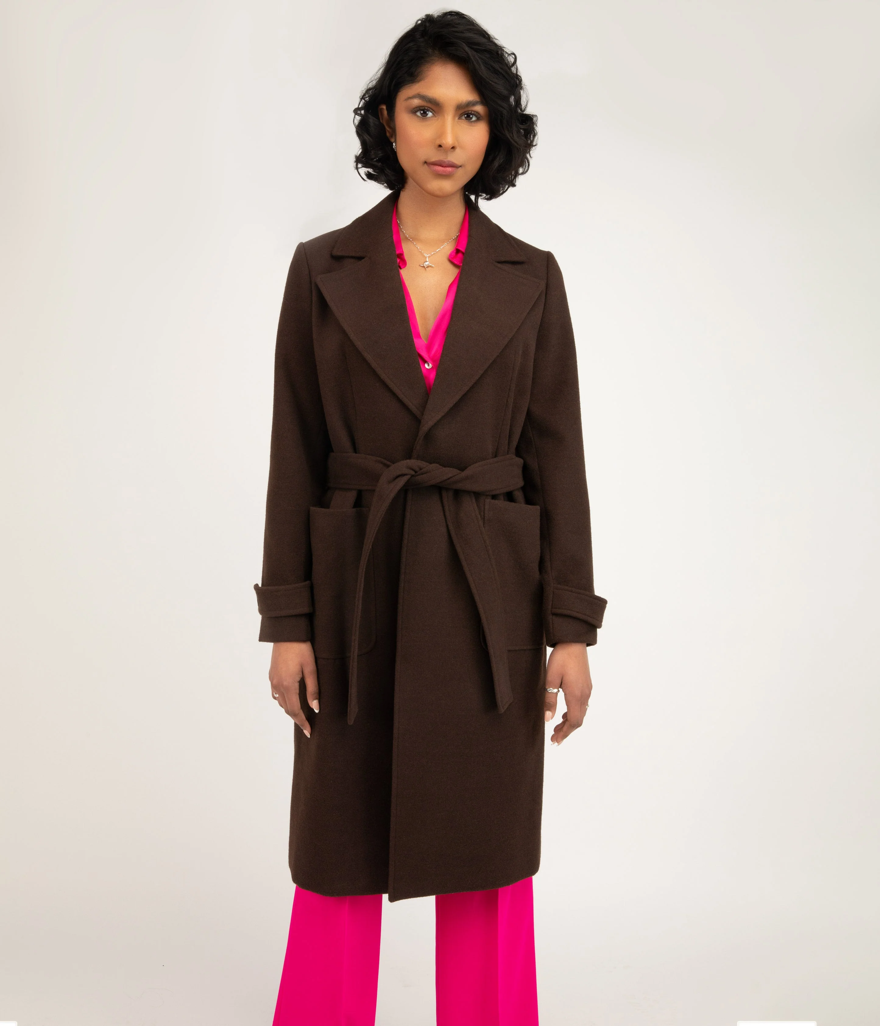 EVIE Women's Vegan Wool Coat - Image 8