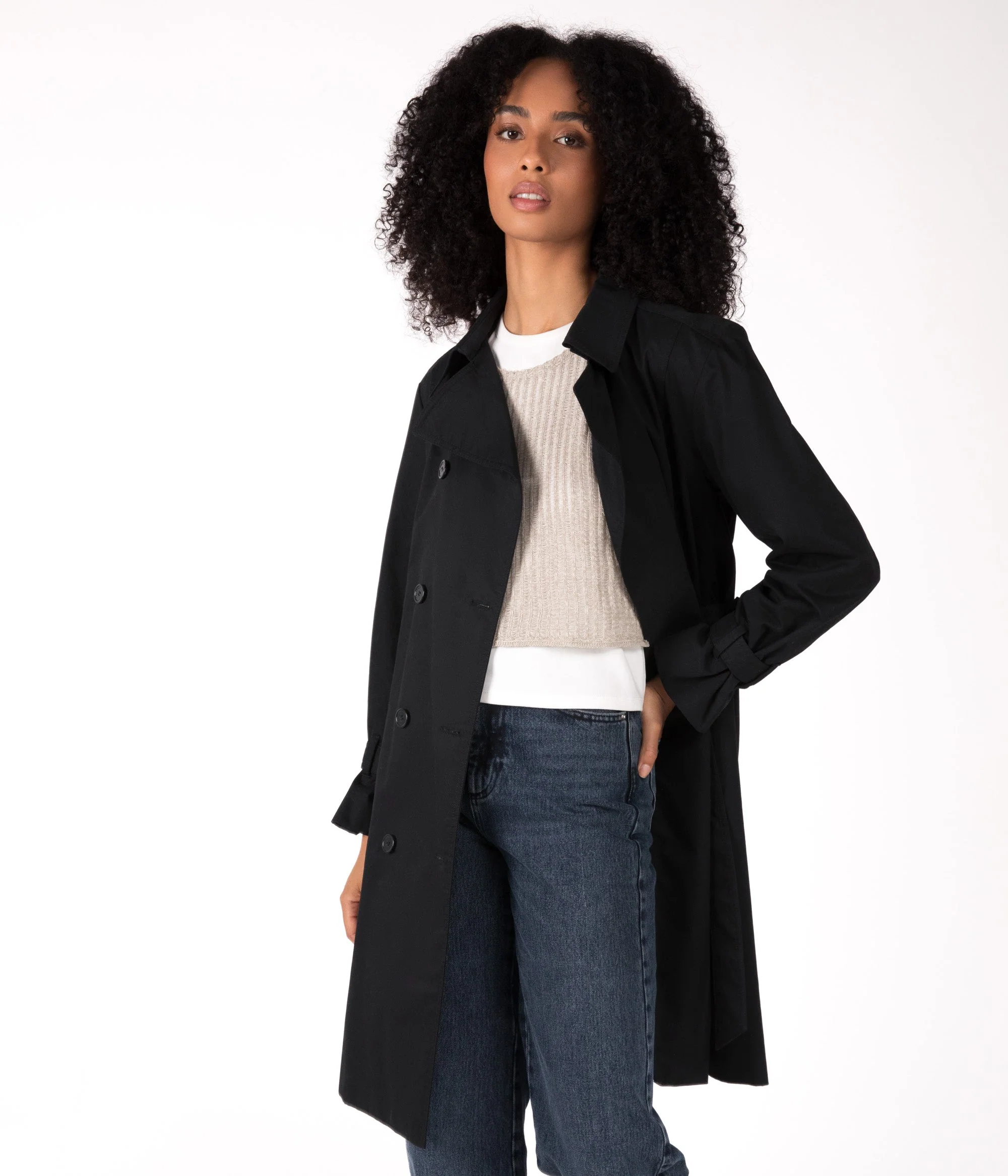 EZRA Vegan Trench Coat - Image 5