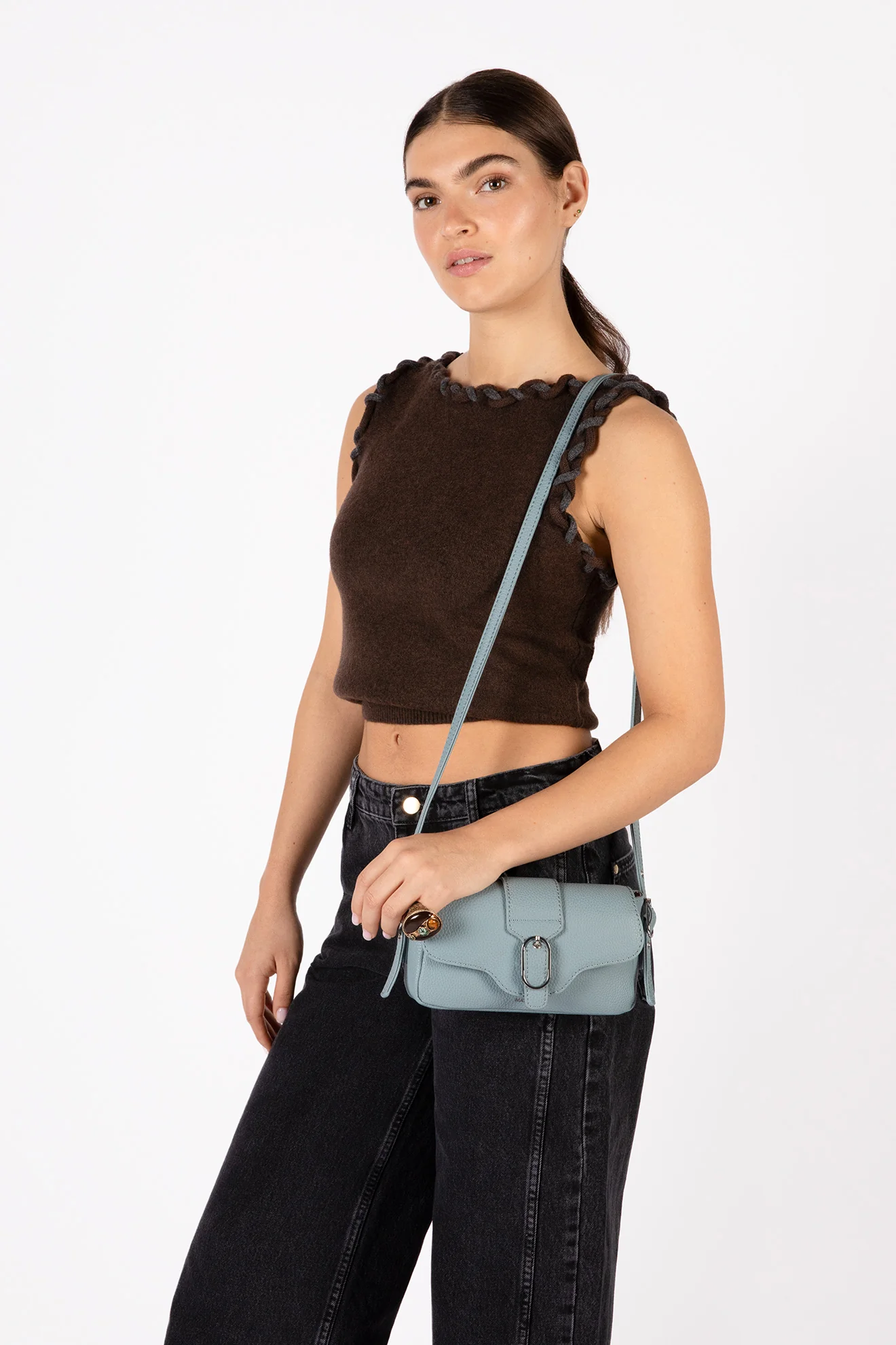 ISABELLE SM Vegan Crossbody Bag – Grain - Image 69