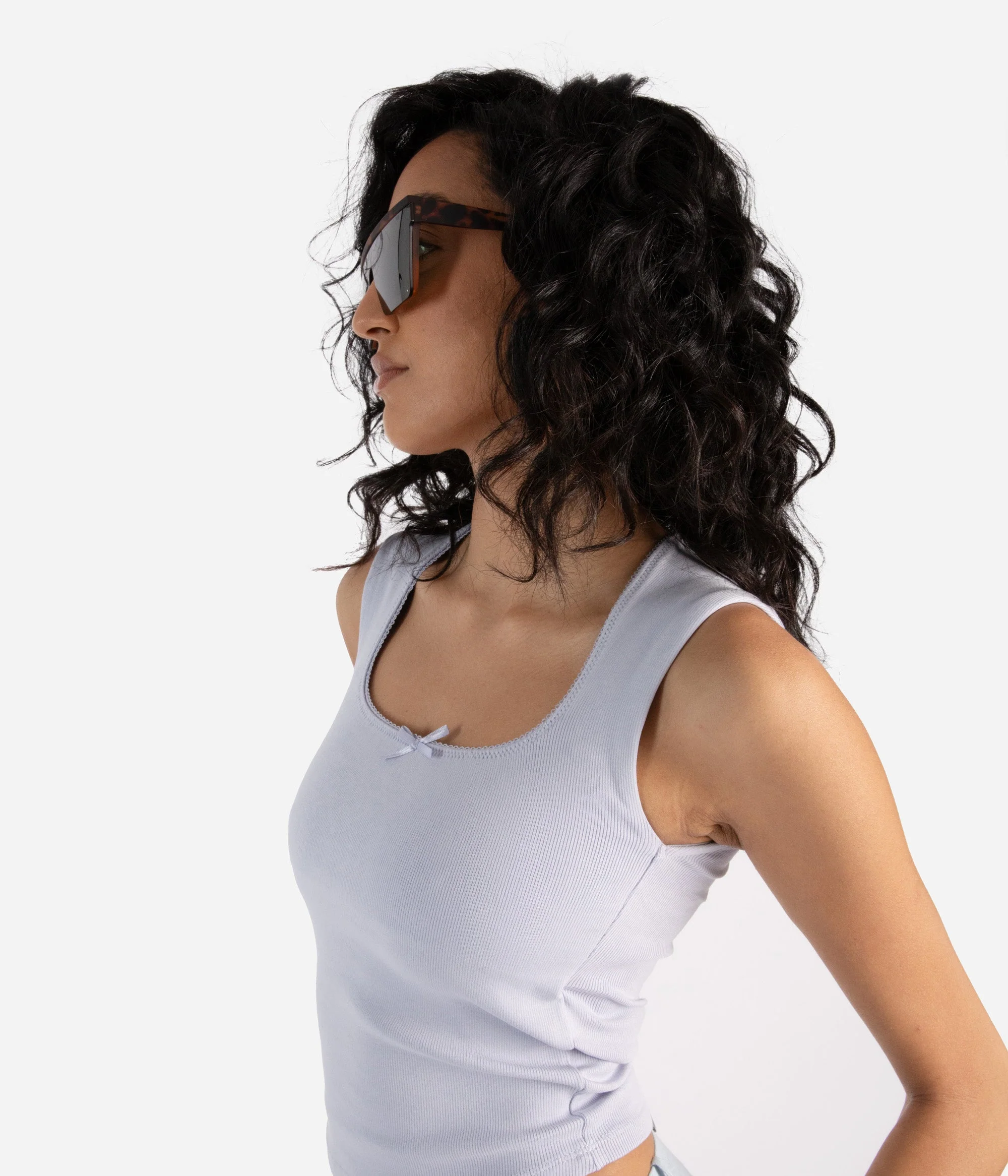 LYN Brown Square Sunglasses - Image 3