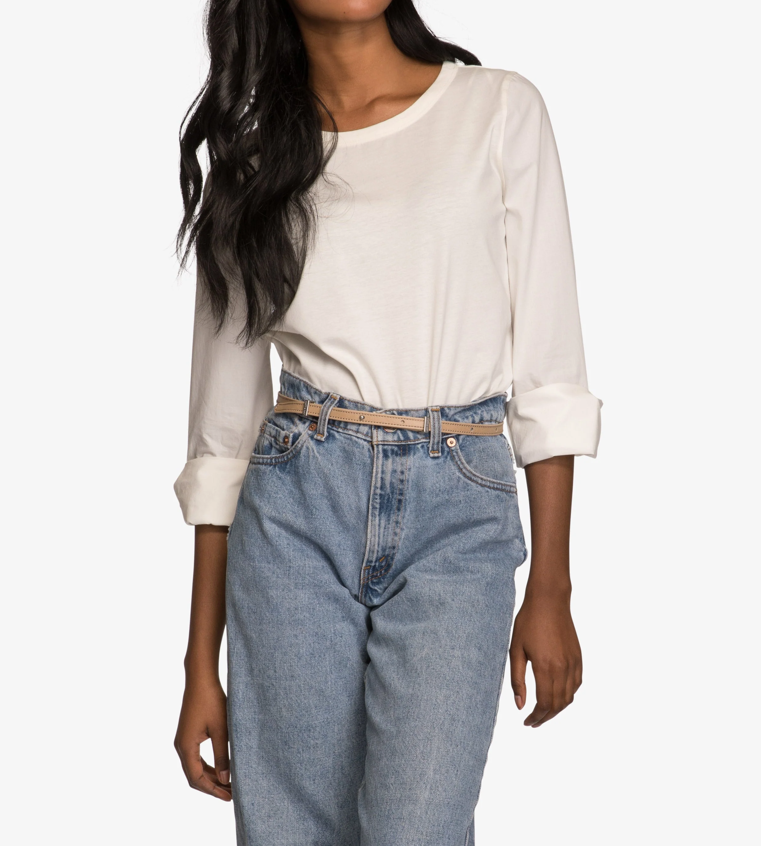 SOLINA Women's Vegan Skinny Belt - Image 6