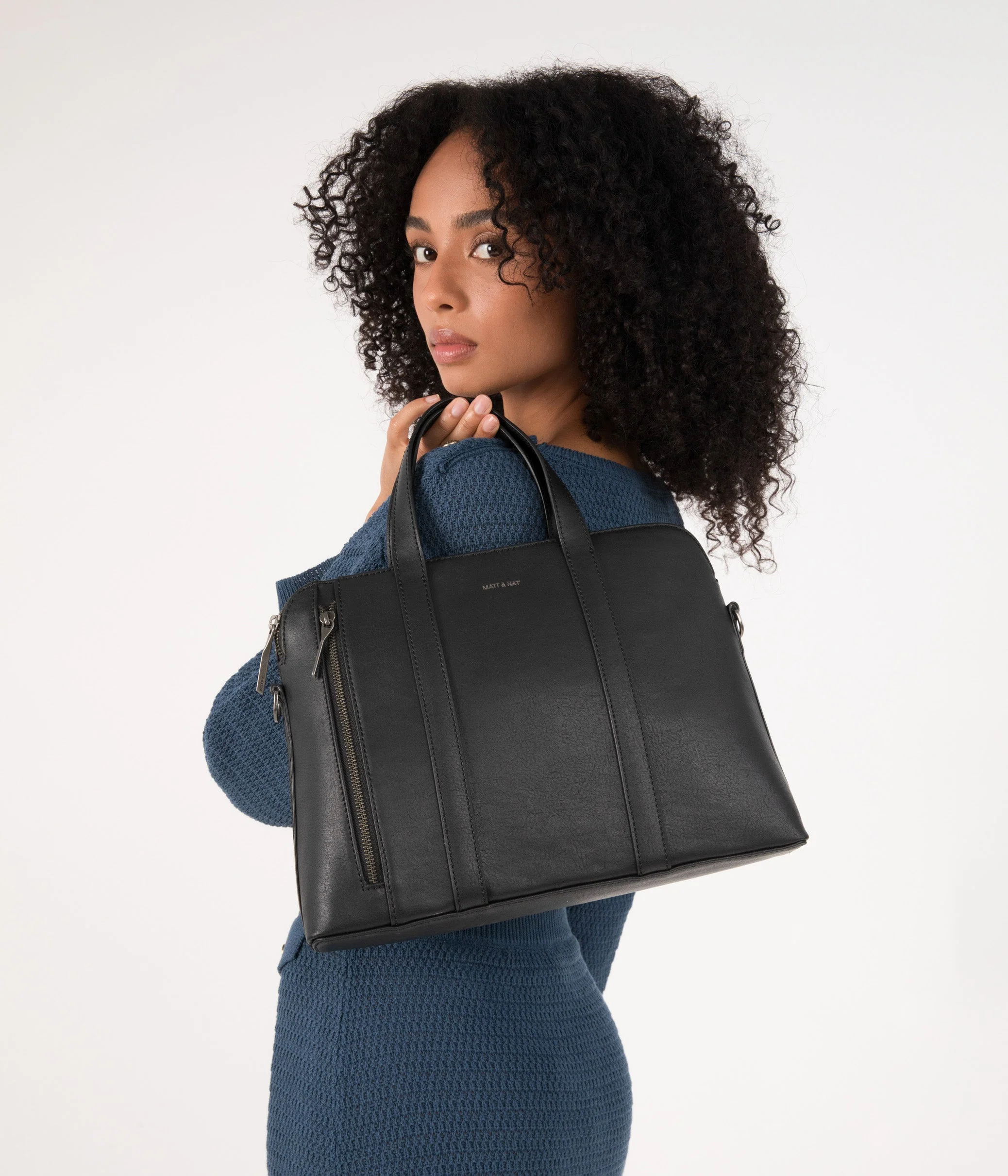 SONA Vegan Satchel Briefcase - Arbor - Image 35