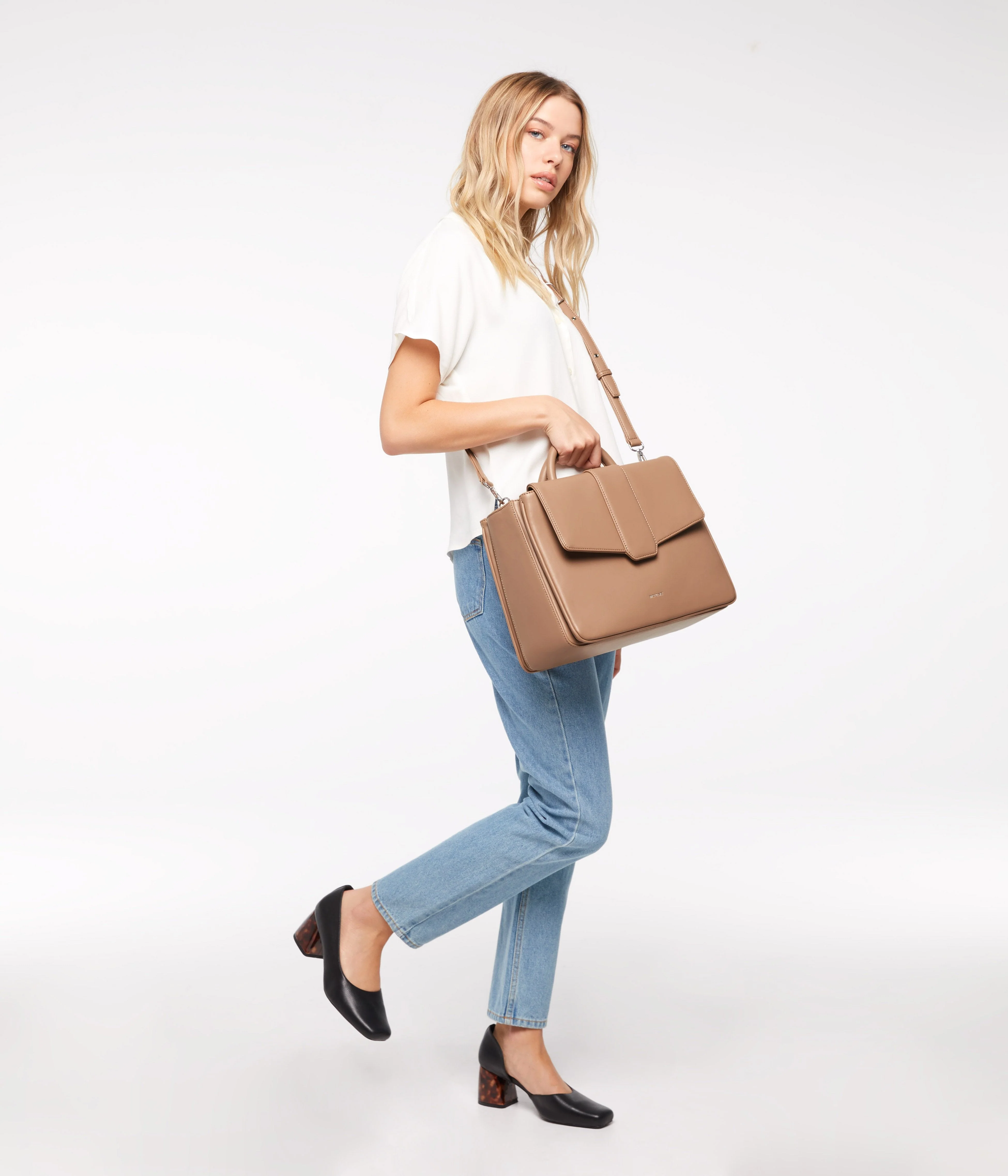 ZOE Vegan Satchel - Loom - Image 3